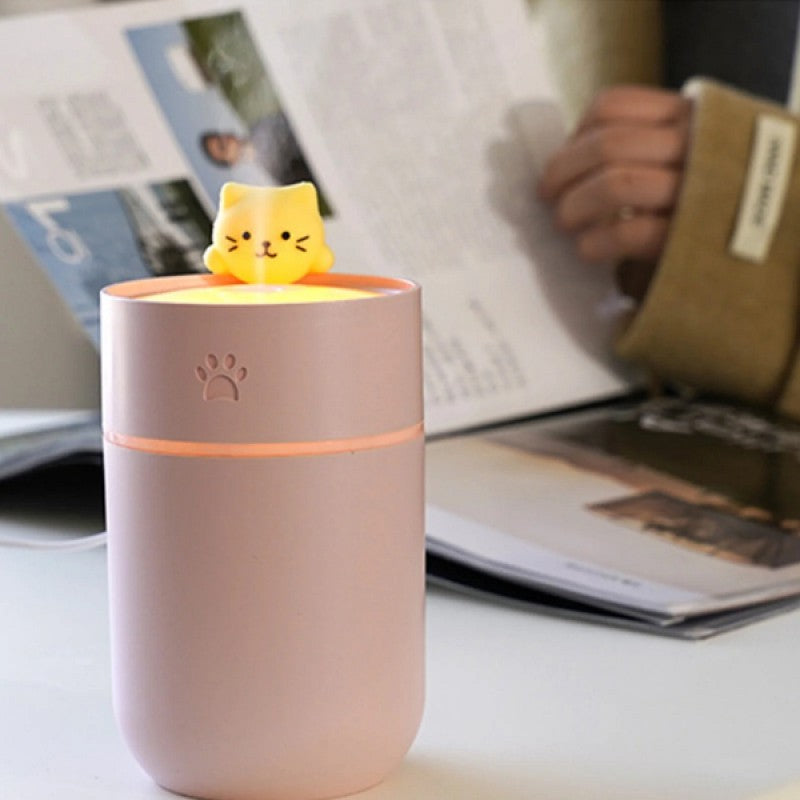 Kedili Mini USB Sessiz Hava Nemlendiricisi